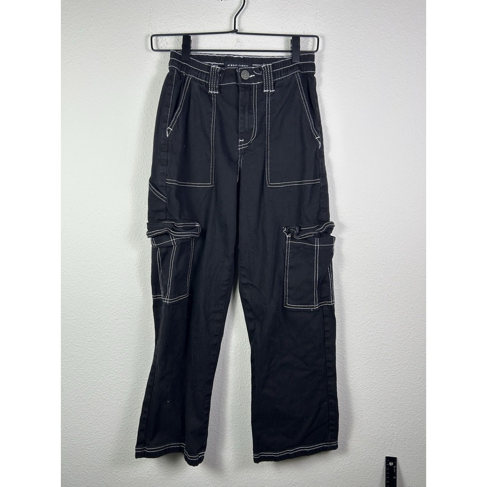 Almost Famous Black Cargo Pants Womens Size S